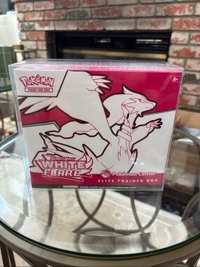 Pokémon Center White Flare Elite Trainer Box with Protective Cover SEALED